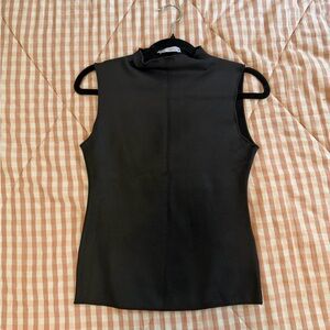 Zara Black High-Neck Tank Top